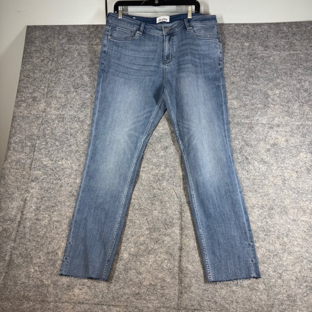 DU/ER  Hazy Blue  Slim Relaxed Fit Stretch Jeans 33x30 Performance Denim Casual - Picture 2 of 16